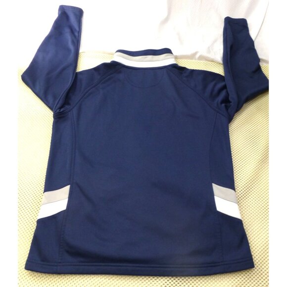 Mizuno Mens Navy Full-Zip Jacket Size M With White Accents - Athletic Polyester - Picture 2 of 11